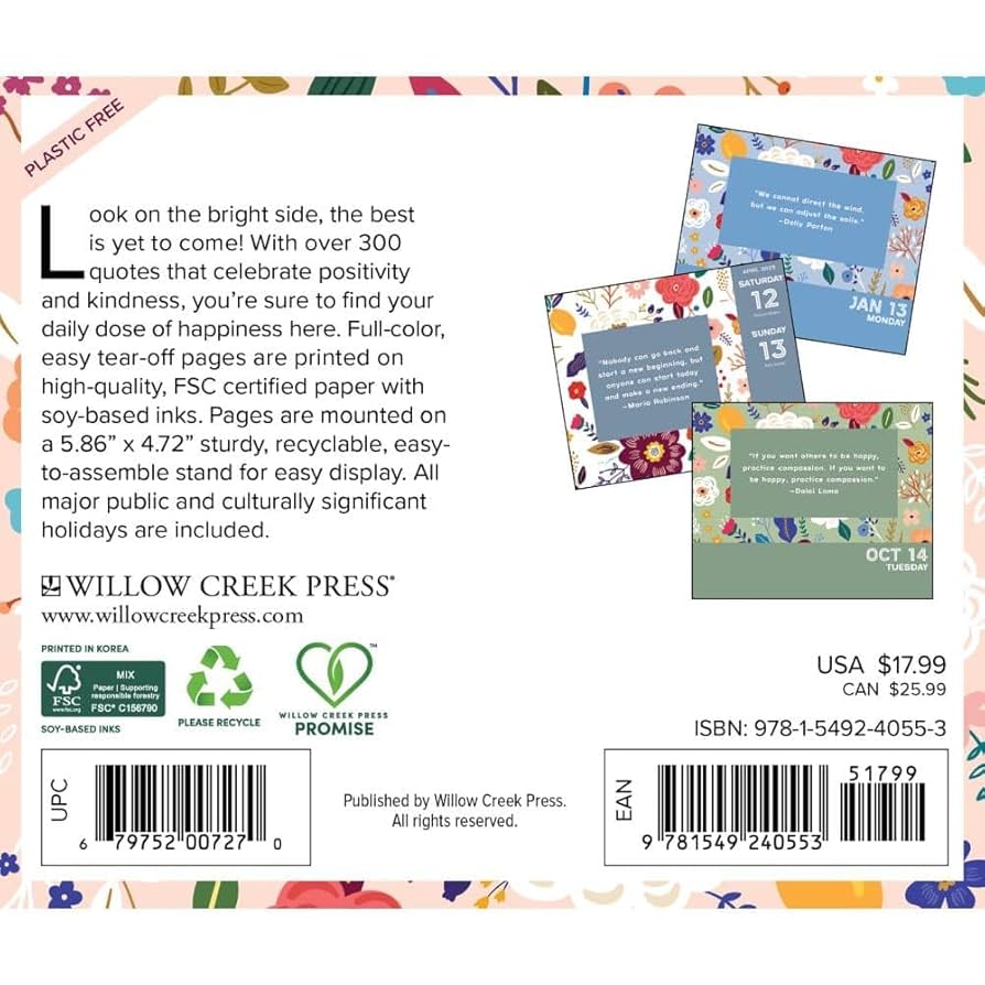 Amazon.com : 365 Days of Positivity 2025 6.2